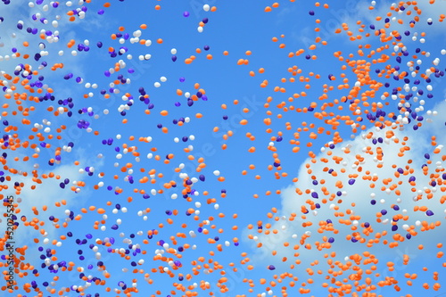 balloons and clouds