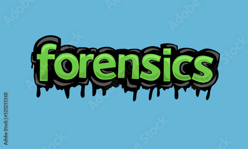 FORENSICS background writing vector design