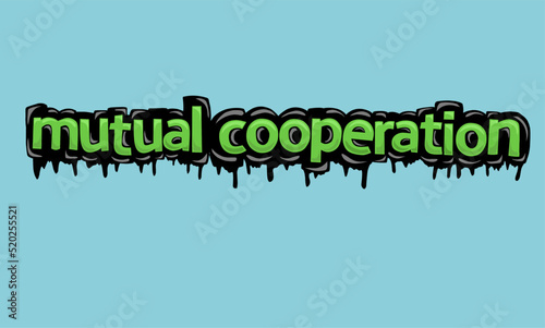 MUTUALAN COOPORATION background writing vector design photo