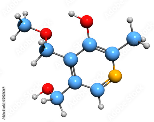  3D image of Ginkgotoxin skeletal formula - molecular chemical structure of neurotoxin isolated on white background
 photo
