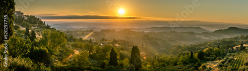 Fotografie, Obraz San Gimignano Sunrise