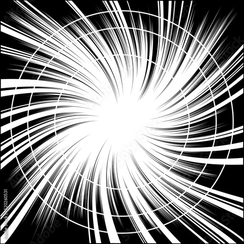 A Curved Comic and Cartoon Background Effect