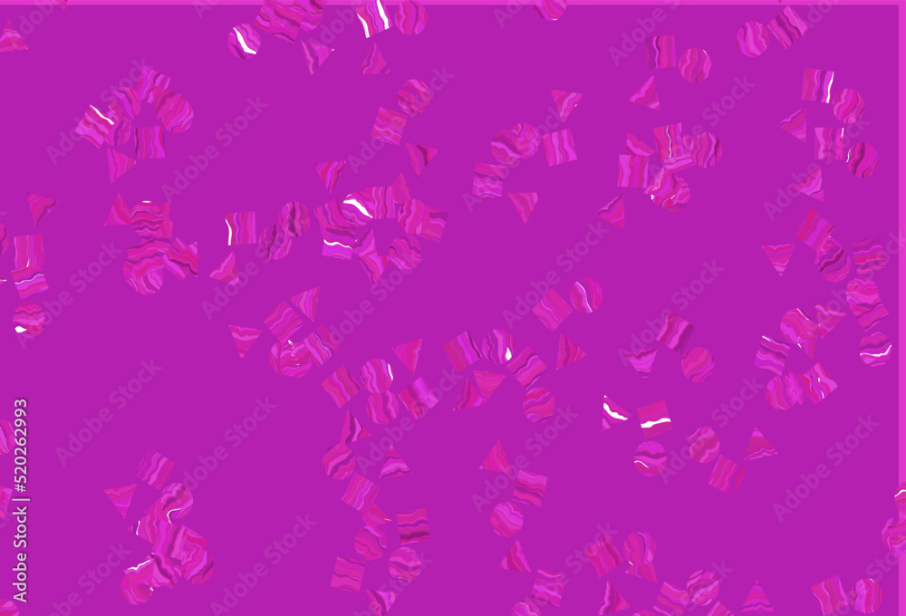 Light Pink vector cover in polygonal style with circles. Light Pink vector cover in polygonal style with circles.