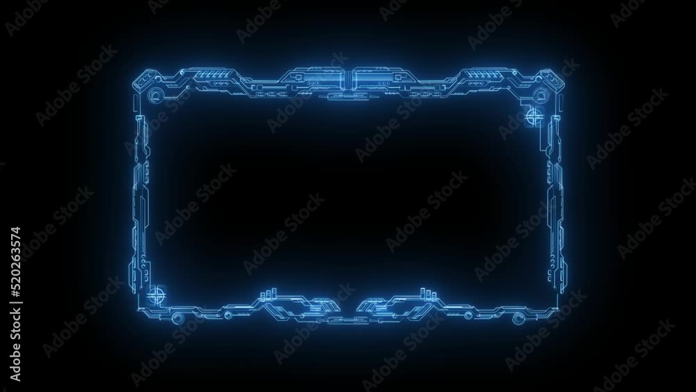 Hud Frame Digital Technology Plexus Lines, Technology HUD template ...