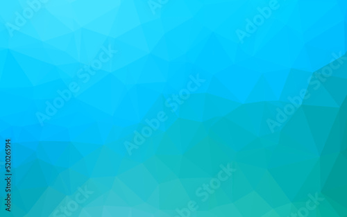 Light Blue, Green vector shining triangular template.