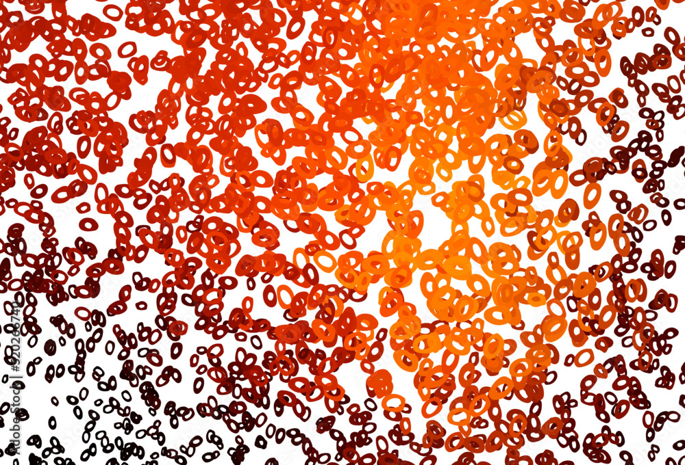 Dark Orange vector texture with disks. Dark Orange vector texture with disks.
