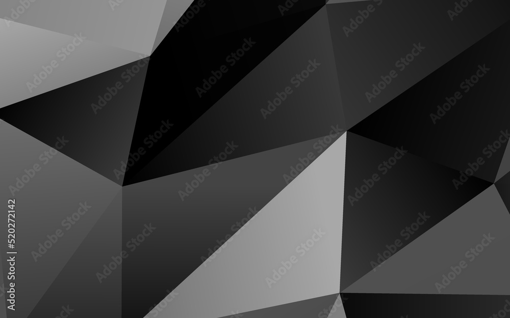 Dark Silver, Gray vector blurry triangle texture.