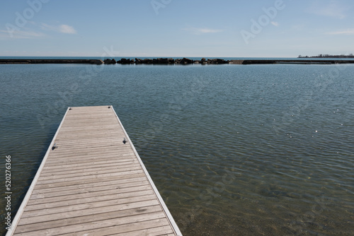 wooden pier on the lake