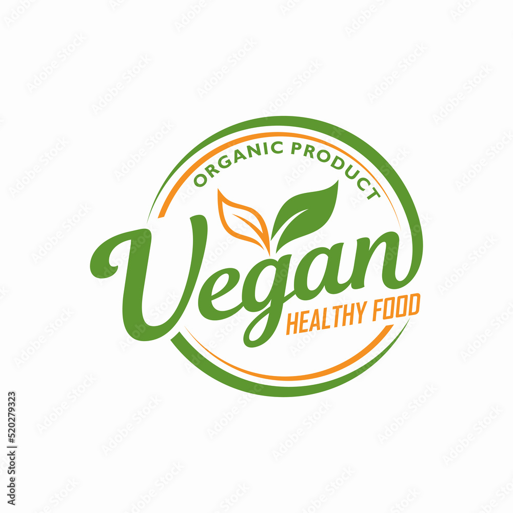 Vegan friendly icon badge logo design. Vector illustration. Vegan friendly icon badge logo design. Vector illustration.