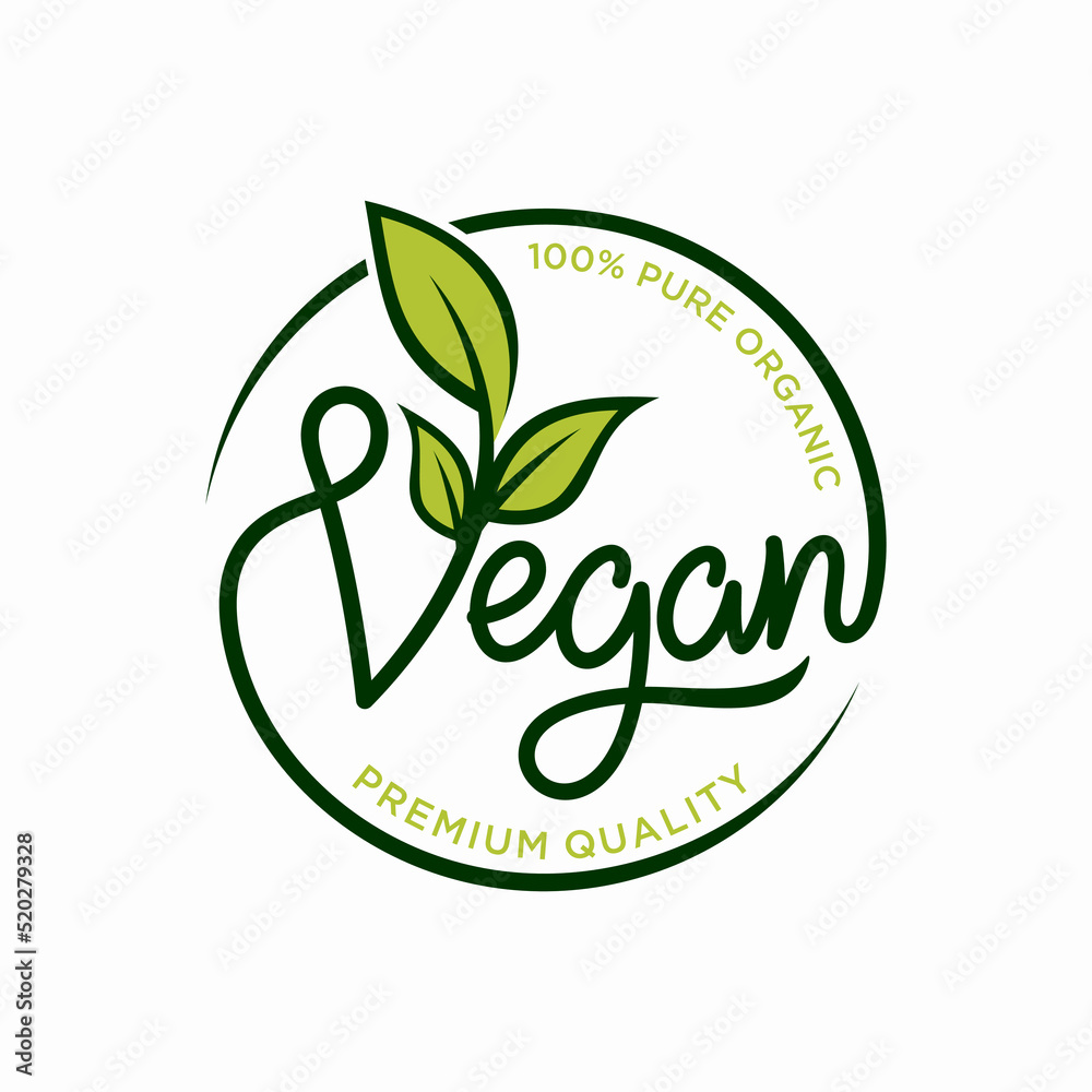 Vegan friendly icon badge logo design. Vector illustration. Vegan friendly icon badge logo design. Vector illustration.