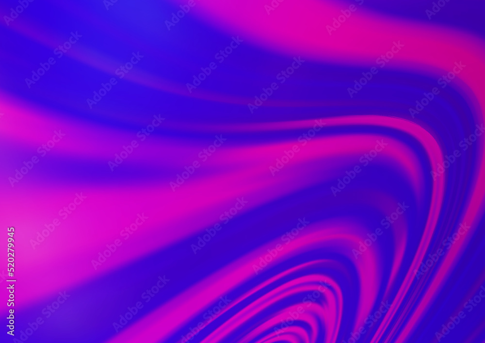 Obraz premium Light Purple vector pattern with curved circles.