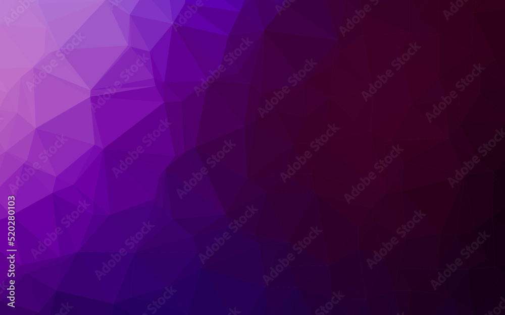 Dark Purple vector low poly layout. Dark Purple vector low poly layout.