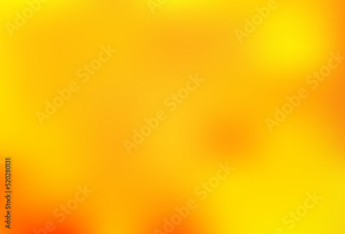 Light Yellow, Orange vector blurred shine abstract pattern.