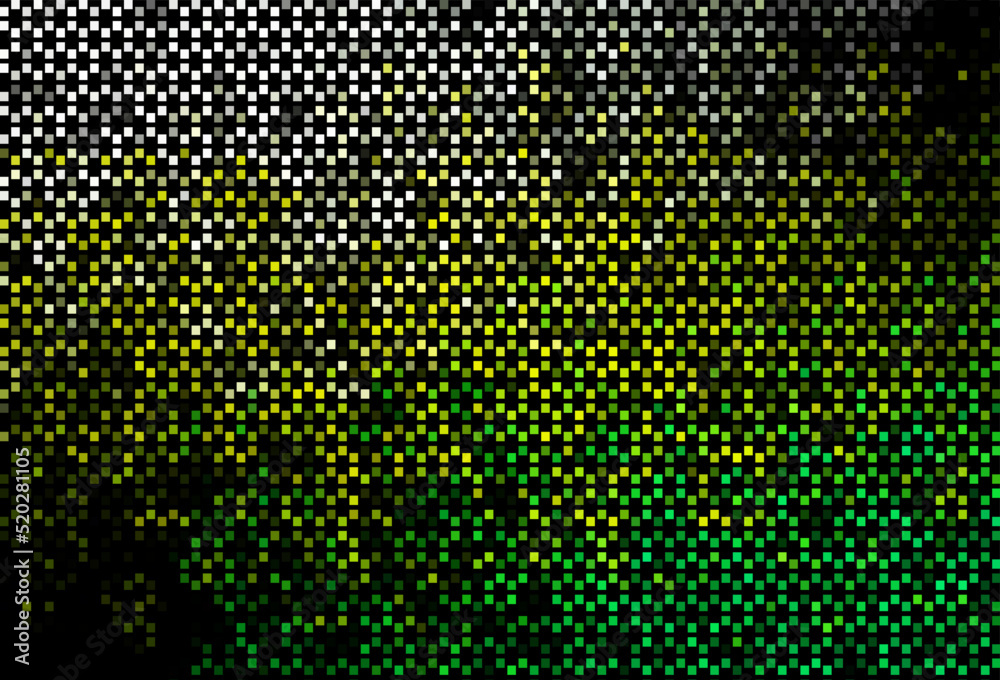 Dark Green, Yellow vector backdrop with lines, rectangles.