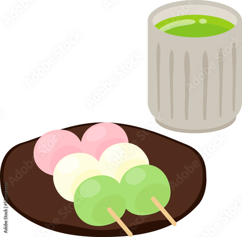 三色団子、花見団子