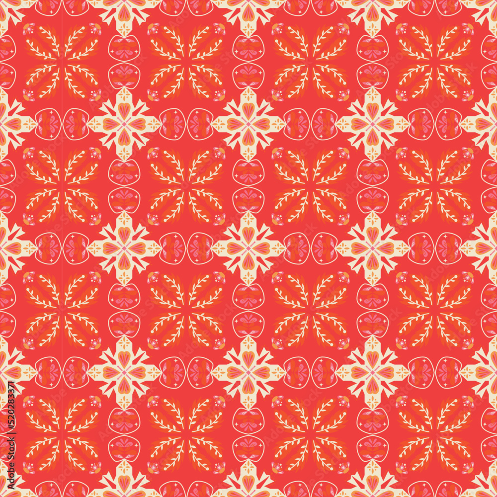 Garden Nature Seamless Pattern Floral Background Damask Aboriginal Ornament Art Garden Nature Seamless Pattern Floral Background Damask Aboriginal Ornament Art
