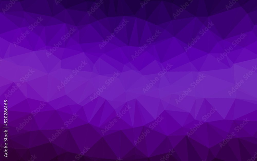 Dark Purple vector blurry triangle template.