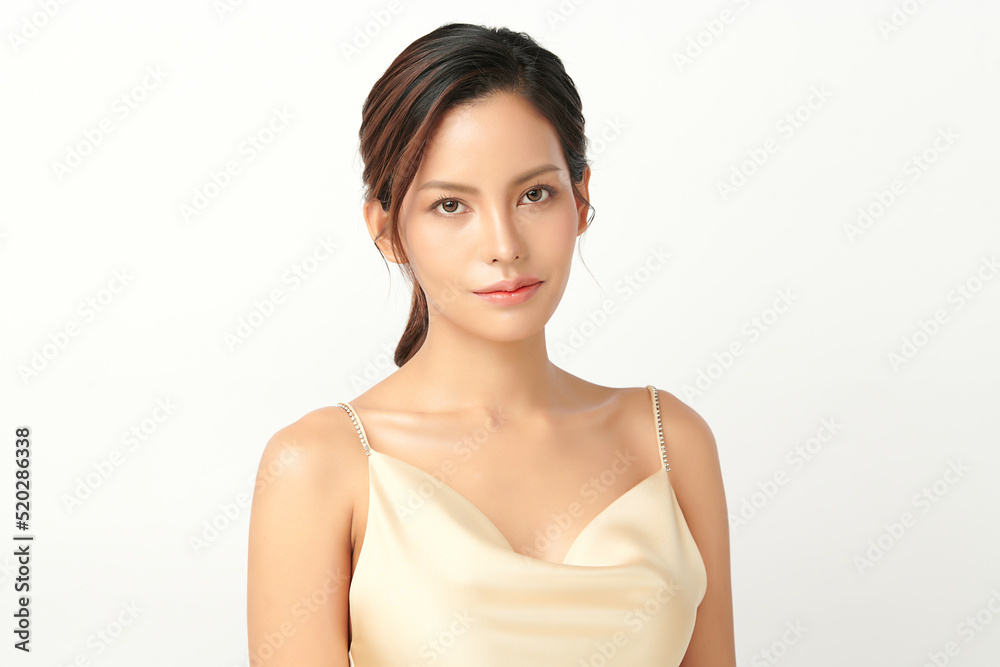 Beautiful young asian woman with clean fresh skin on white background, Face care, Facial treatment, Cosmetology, beauty and spa, Asian women portrait. Beautiful young asian woman with clean fresh skin on white background, Face care, Facial treatment, Cosmetology, beauty and spa, Asian women portrait.