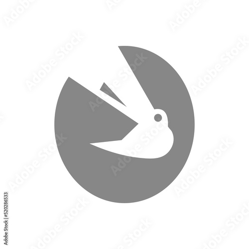 Letter O Construction Logo Combined with Construction Crane Symbol Vector Template