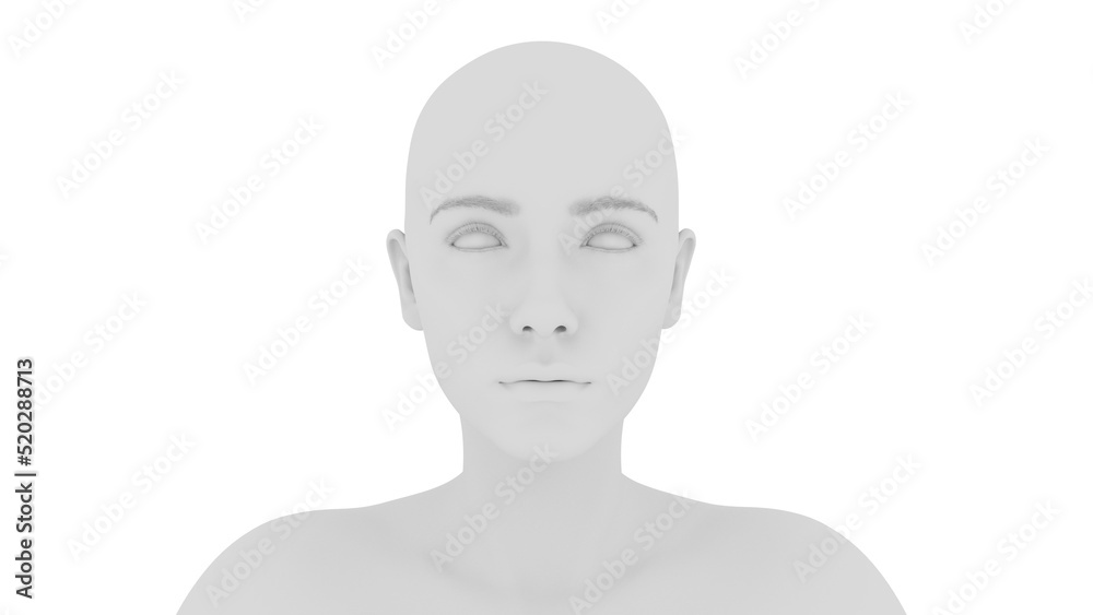 human head 3d render human head 3d render