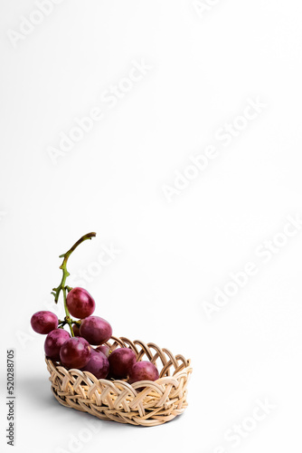 red wine on a white background