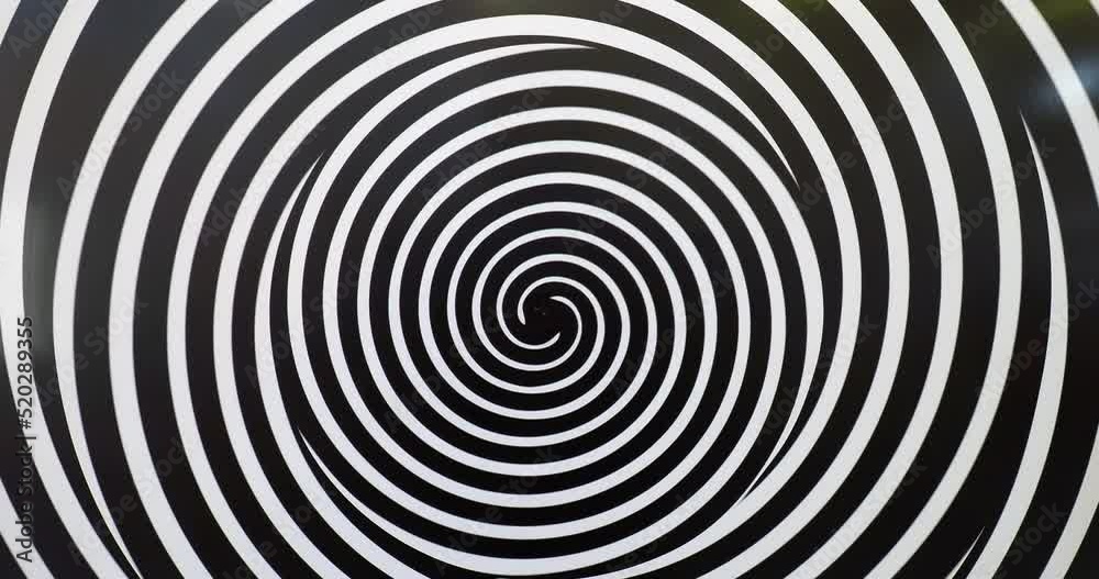 Moving hypnotic spiral, optical illusion Moving hypnotic spiral, optical illusion