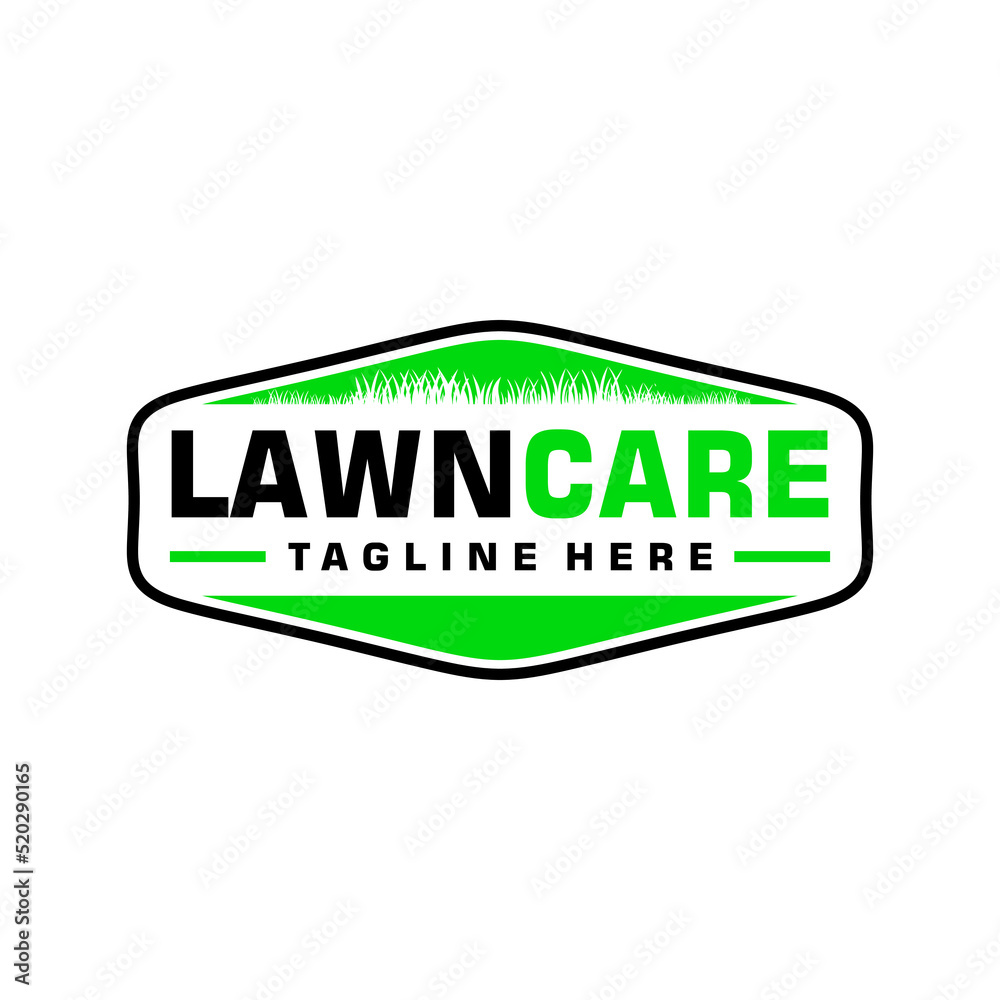 lawn care logo design creative idea vector design inspiration Stock ...