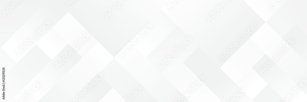 Obraz premium Abstract white Geometric banner design background.