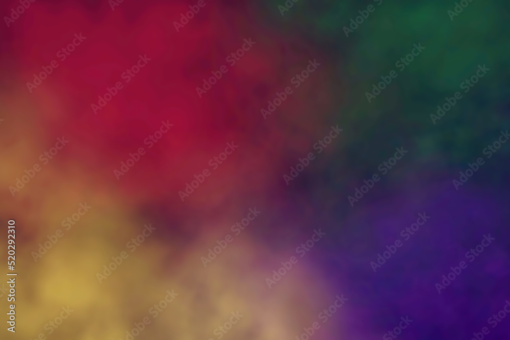 Abstract colourful smoke clouds background. 