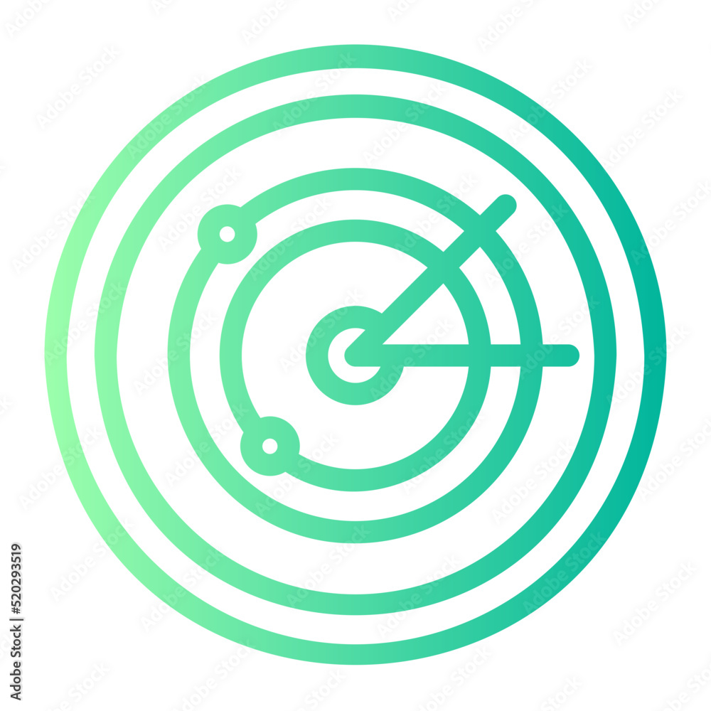 radar gradient icon radar gradient icon