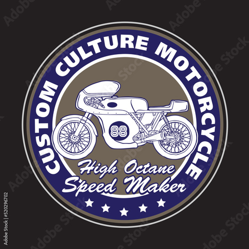 Cafe Racer Custom Culture Motorcycle Emblem