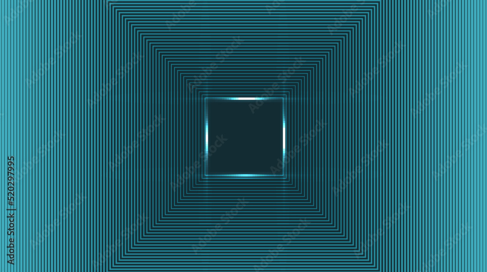 Abstract square effect lines pattern on blue background. Abstract square effect lines pattern on blue background.