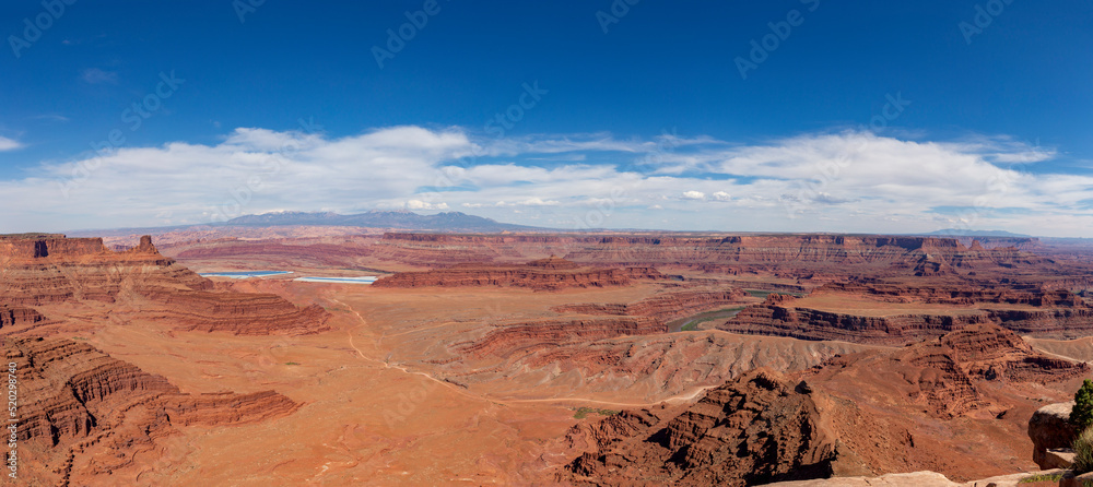 panoramic view at dead horse point national park , Utah