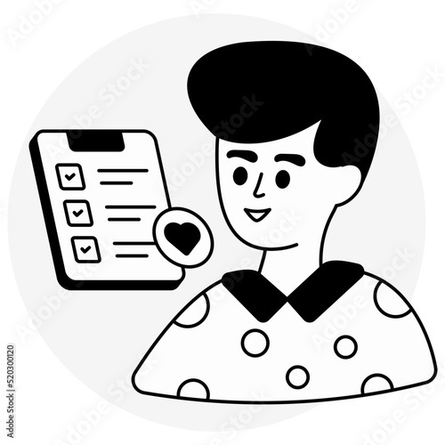 Perfect design icon of wishlist
