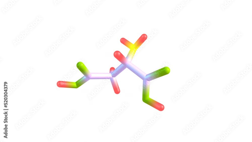 Aspartic acid molecule rotating video Full HD Aspartic acid molecule rotating video Full HD