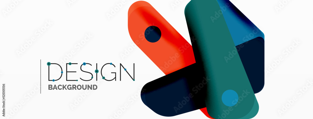 Tech minimal geometric wallpaper. Creative abstract background. Ribbon style stripes vector illustration for wallpaper banner background or landing page Tech minimal geometric wallpaper. Creative abstract background. Ribbon style stripes vector illustration for wallpaper banner background or landing page