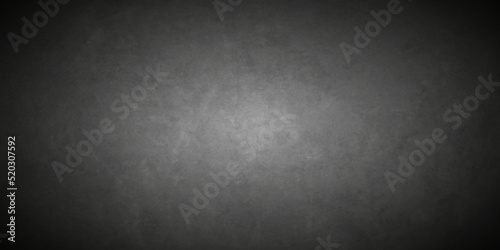 Fototapeta Naklejka Na Ścianę i Meble -  Black stone concrete grunge bacdrop texture background anthracite panorama. Panorama dark grey black slate background or texture.	