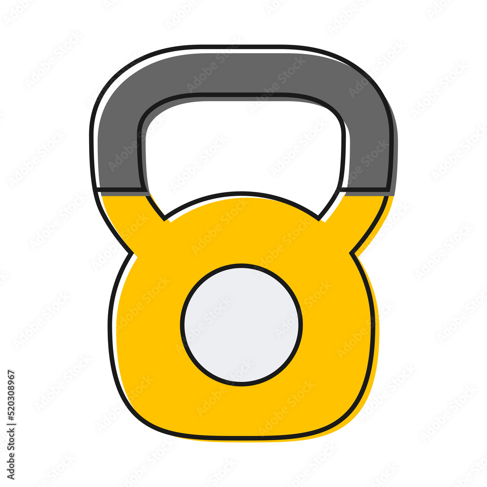Kettlebell icon, fitness sport symbol, iron equipment vector illustration, workout heavy training web mark Kettlebell icon, fitness sport symbol, iron equipment vector illustration, workout heavy training web mark