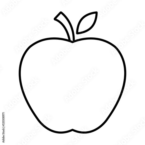 Apple icon, healthy raw symbol, foot sweet fruit, vector illustration design, eco diet
