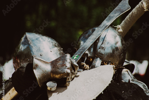 two knights fight