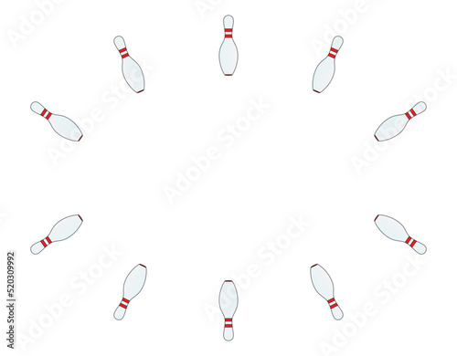Ten Pin Oval Background