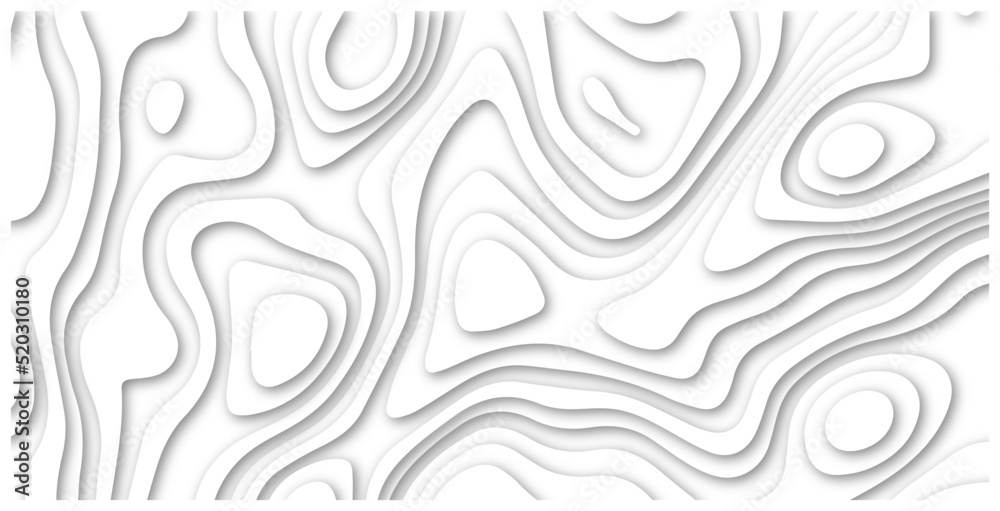 3d white papercut topography relief. Cover layout template. Material design concept vector illustration.Paper cut vector art background banner texture website template,><