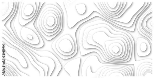 3d white papercut topography relief. Cover layout template. Material design concept vector illustration.Paper cut vector art background banner texture website template,>