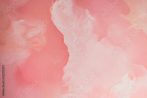 Fototapeta Naklejka Na Ścianę i Meble -  Real stone luxury pink waves marble pattern texture macro
