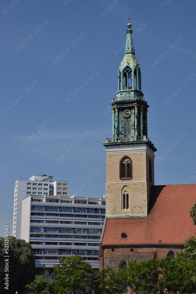 Turm der St. Marienkirche in Berlin