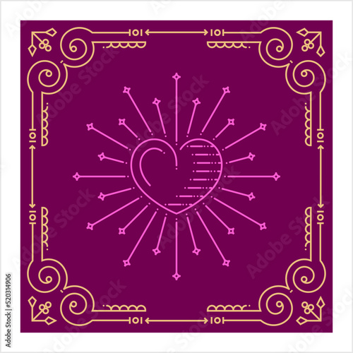 Heart Monoline Style Icon M_2207001