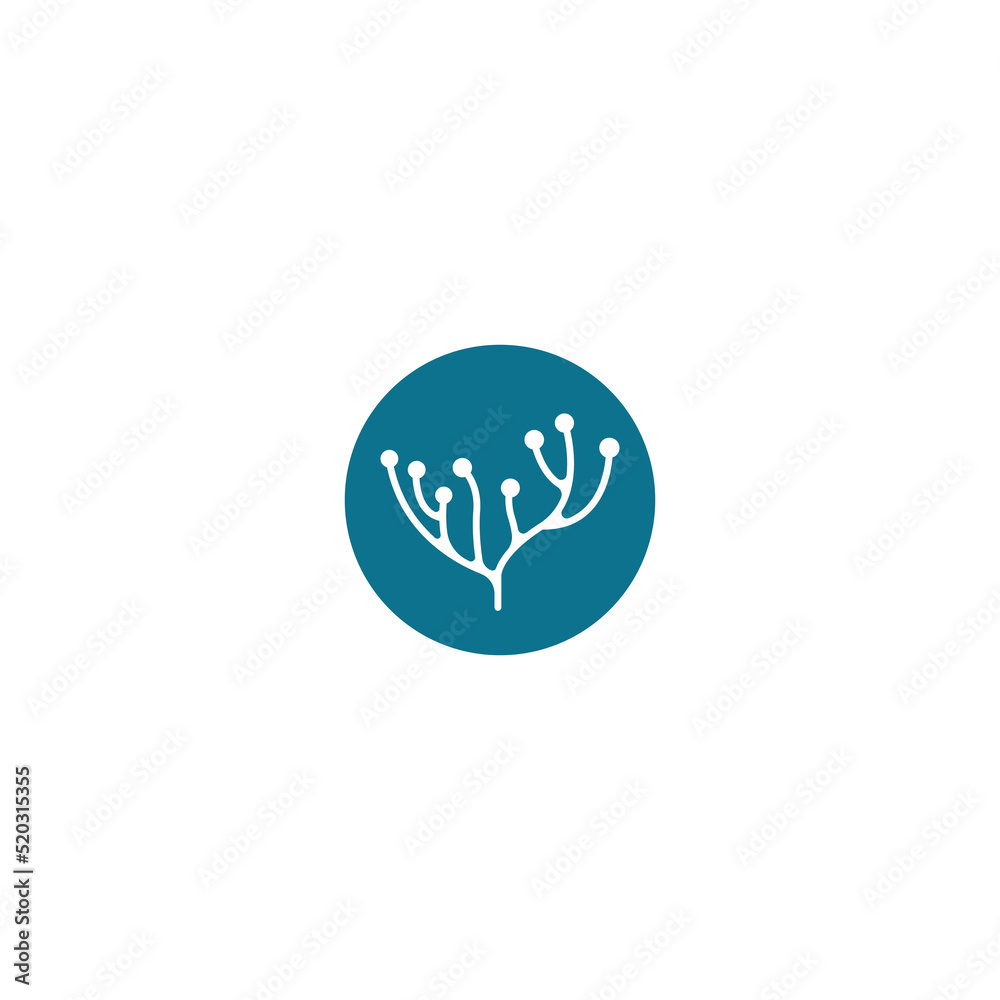 nerve cell logo or neuron logo with vector template nerve cell logo or neuron logo with vector template