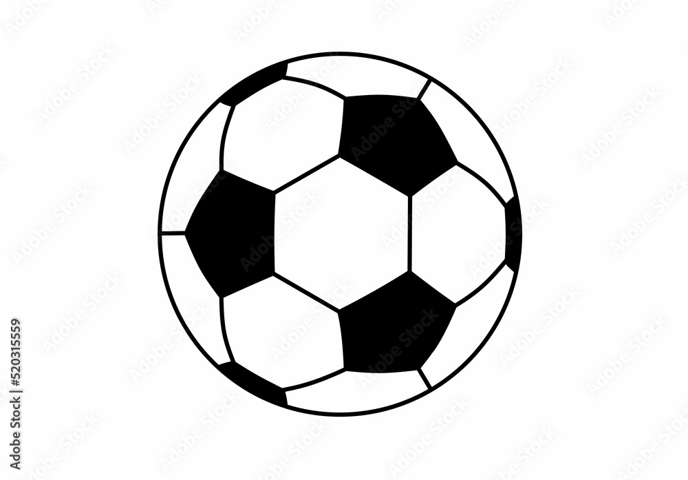 Fototapeta premium soccer ball icon isolated on white background