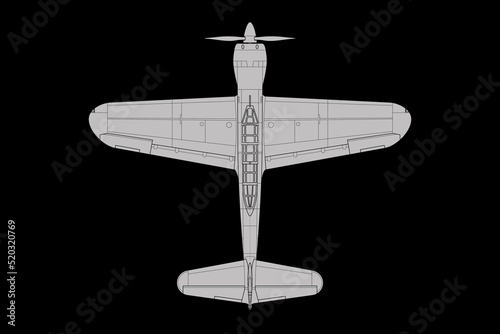 Avión de combate de bombardeo en picado © alfonsosm