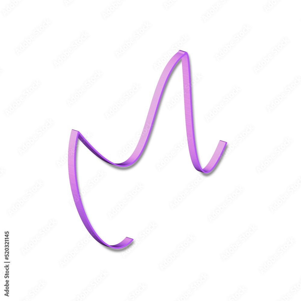 ribbon on white